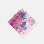 Binnenmuziek - Floral Sketch Servet (Hoek)