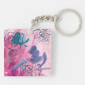 Binnenmuziek - Floral Sketch Sleutelhanger (Achterkant)