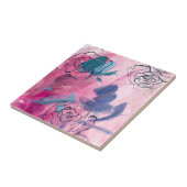 Binnenmuziek - Floral Sketch Tegeltje (Zijkant)