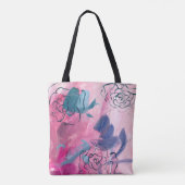 Binnenmuziek - Floral Sketch Tote Bag (Achterkant)