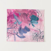 Binnenmuziek - Floral Sketch Wandkleed (Voorkant (horizontaal))