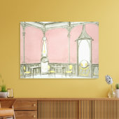 Binnenontwerp voor een brasserie, afbeelding van canvas afdruk (Insitu (Woonkamer))