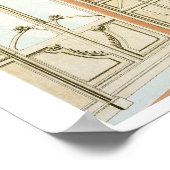 Binnenontwerp voor een eetkamer, afbeelding voor poster (Hoek)