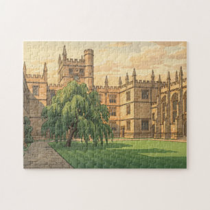 Binnenplaats aan de Universiteit van Oxford  Legpuzzel