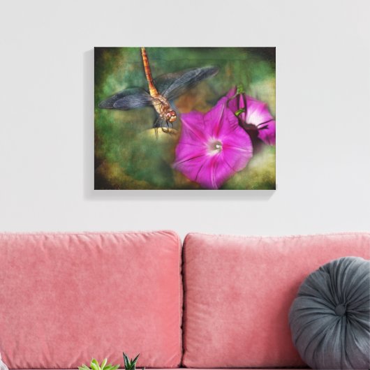 binnenplaats genot canvas afdruk (Insitu (Woonkamer))