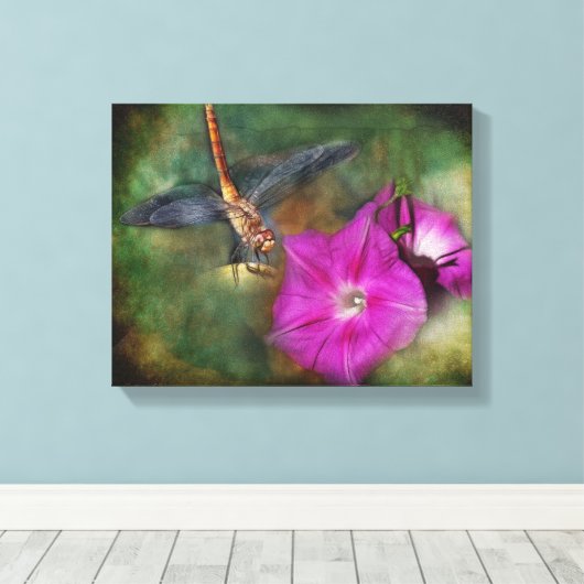 binnenplaats genot canvas afdruk (Insitu (Houten vloer))