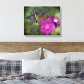 binnenplaats genot canvas afdruk (Insitu (Slaapkamer))