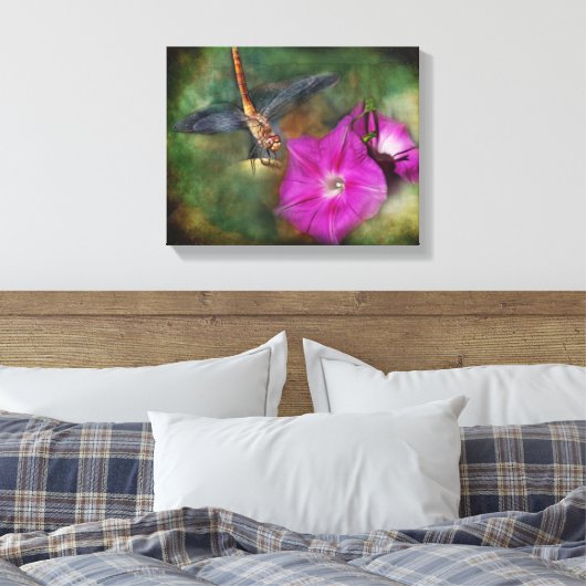 binnenplaats genot canvas afdruk (Insitu (Slaapkamer))