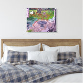 Binnenplaats Oude Hamptons Huis Amagansett Canvas Afdruk (Insitu (Slaapkamer))