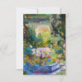 Binnenplaats van het Casa Sorolla van Joaquin Soro Bedankkaart (Voorkant)