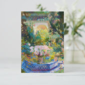 Binnenplaats van het Casa Sorolla van Joaquin Soro Bedankkaart (Staand voorkant)