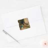 Binnenschool in Caïro Vierkante Sticker (Envelop)