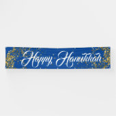 Binnenshuis Aangepaste banner-Happy Hanukkah Spandoek (Horizontaal)