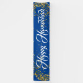 Binnenshuis Aangepaste banner-Happy Hanukkah Spandoek (Verticaal)