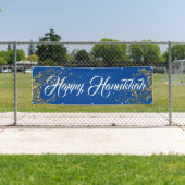 Binnenshuis Aangepaste banner-Happy Hanukkah Spandoek (Insitu)