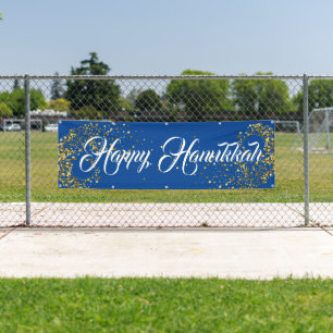 Binnenshuis Aangepaste banner-Happy Hanukkah Spandoek