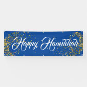 Binnenshuis Aangepaste banner-Happy Hanukkah Spandoek (Horizontaal)