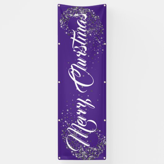 Binnenshuis aangepaste banner voor fijne kerst (Verticaal)