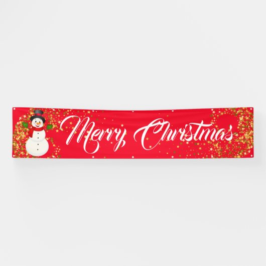 Binnenshuis aangepaste banner voor fijne kerst (Horizontaal)