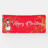 Binnenshuis aangepaste banner voor fijne kerst (Horizontaal)