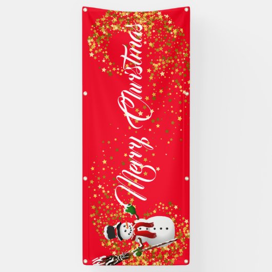 Binnenshuis aangepaste banner voor fijne kerst (Verticaal)