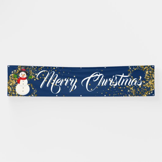 Binnenshuis aangepaste banner voor fijne kerst (Horizontaal)