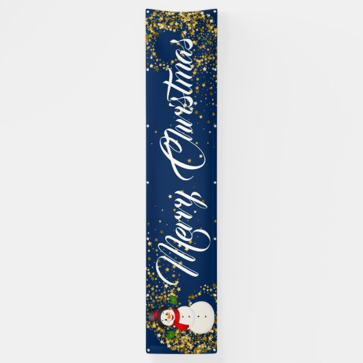 Binnenshuis aangepaste banner voor fijne kerst (Verticaal)