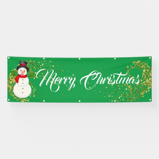 Binnenshuis aangepaste banner voor fijne kerst (Horizontaal)