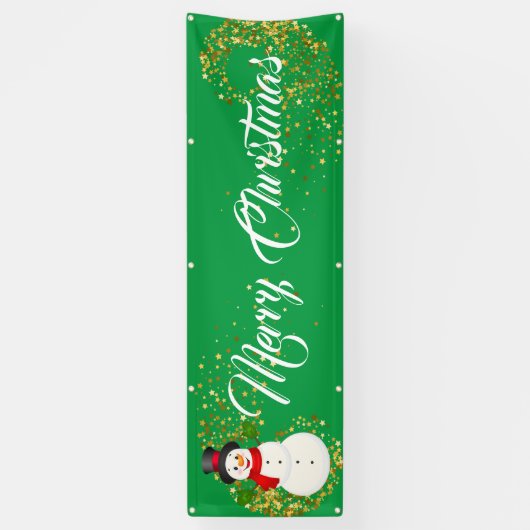 Binnenshuis aangepaste banner voor fijne kerst (Verticaal)