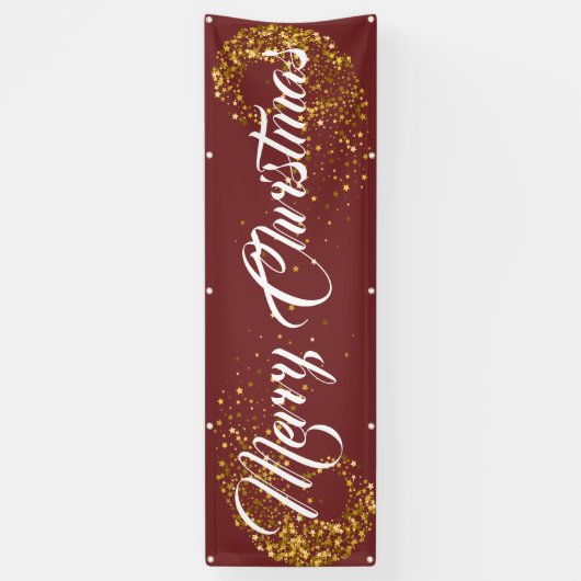 Binnenshuis aangepaste banner voor fijne kerst (Verticaal)