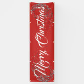 Binnenshuis aangepaste banner voor fijne kerst (Verticaal)