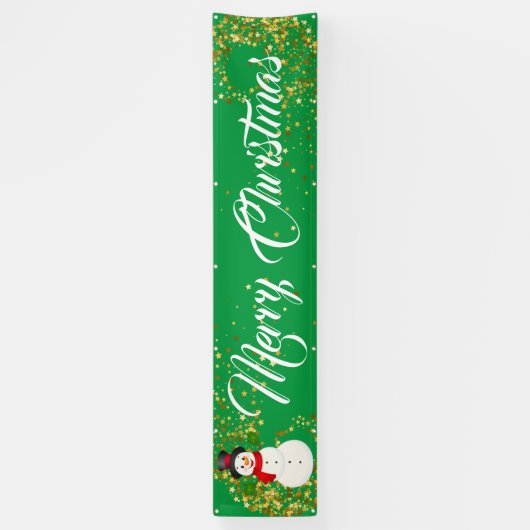 Binnenshuis aangepaste banner voor fijne kerst (Verticaal)