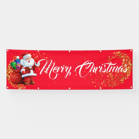 Binnenshuis aangepaste banner voor fijne kerst (Horizontaal)