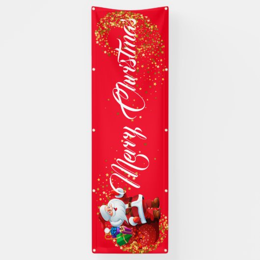 Binnenshuis aangepaste banner voor fijne kerst (Verticaal)