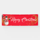 Binnenshuis aangepaste banner voor fijne kerst (Horizontaal)