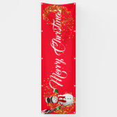 Binnenshuis aangepaste banner voor fijne kerst (Verticaal)