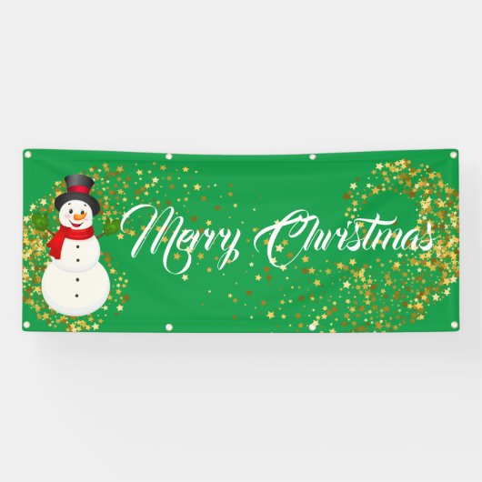 Binnenshuis aangepaste banner voor fijne kerst (Horizontaal)