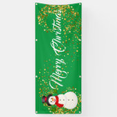 Binnenshuis aangepaste banner voor fijne kerst (Verticaal)