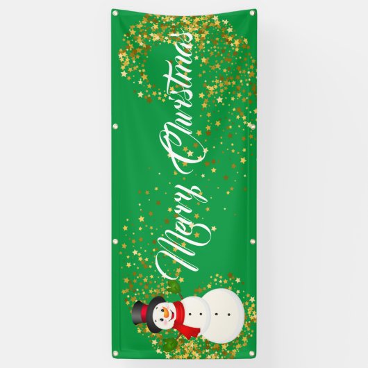 Binnenshuis aangepaste banner voor fijne kerst (Verticaal)