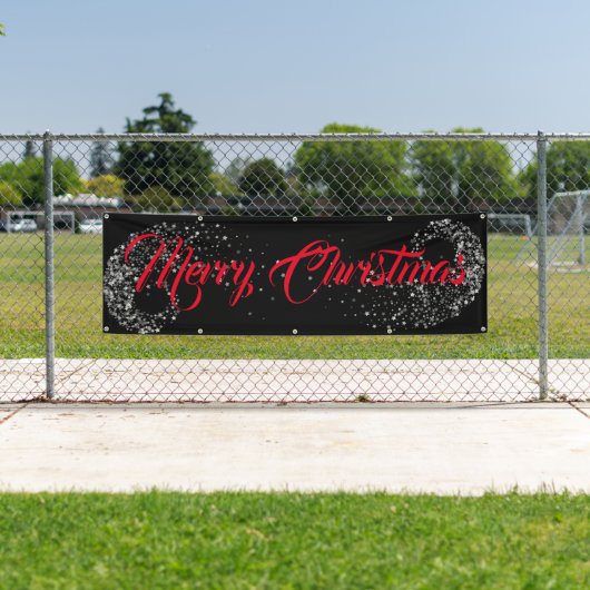 Binnenshuis aangepaste banner voor fijne kerst (Insitu)