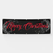 Binnenshuis aangepaste banner voor fijne kerst (Horizontaal)