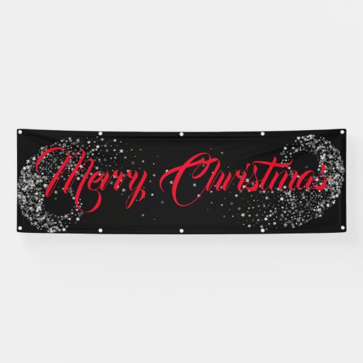 Binnenshuis aangepaste banner voor fijne kerst (Horizontaal)