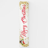 Binnenshuis aangepaste banner voor fijne kerst (Verticaal)