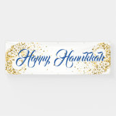 Binnenshuis Banner-Happy Hanukkah Spandoek (Horizontaal)