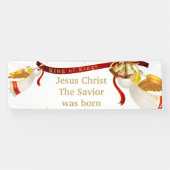 Binnenshuis kerstbanner-koning van Koningen Spandoek (Horizontaal)