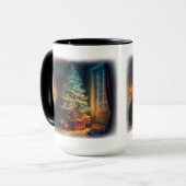 Binnenshuis Mok kerstboom, 15 oz. (Voorkant links)