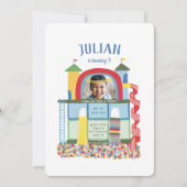 Binnenspeelplaats Kinderen Birthday Foto Kaart (Voorkant)