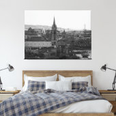 Binnenstad van Dublin Canvas Afdruk (Insitu (Slaapkamer))