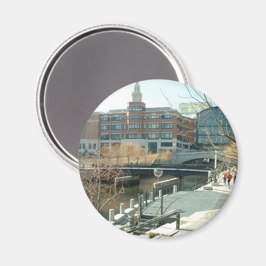 Binnenstad van Providence Magneet (Voorkant / Achterkant)