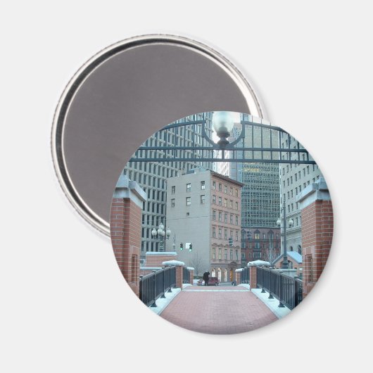 Binnenstad van Providence Magneet (Voorkant / Achterkant)